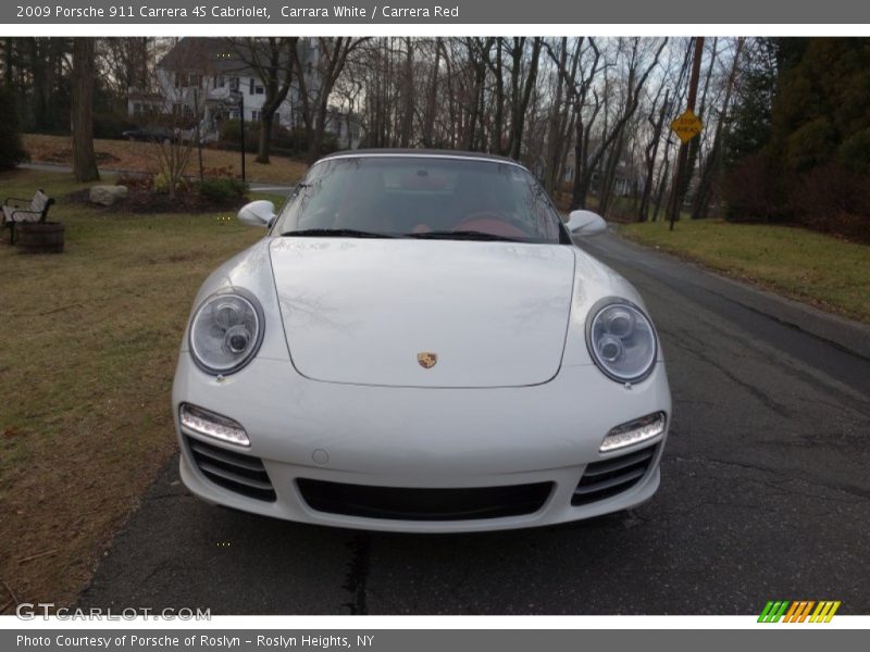 Carrara White / Carrera Red 2009 Porsche 911 Carrera 4S Cabriolet