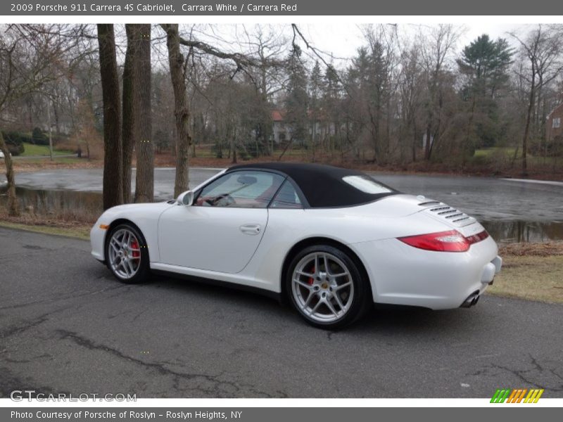 Carrara White / Carrera Red 2009 Porsche 911 Carrera 4S Cabriolet