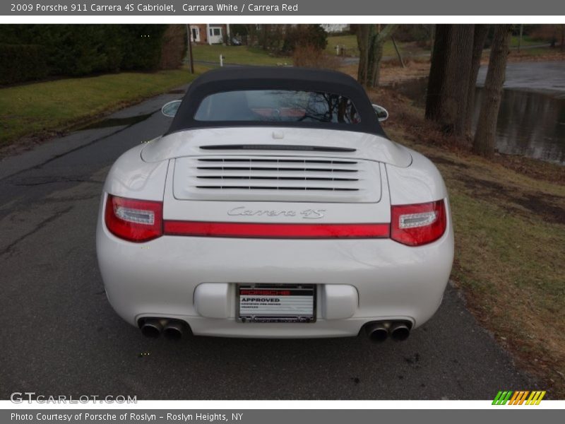 Carrara White / Carrera Red 2009 Porsche 911 Carrera 4S Cabriolet