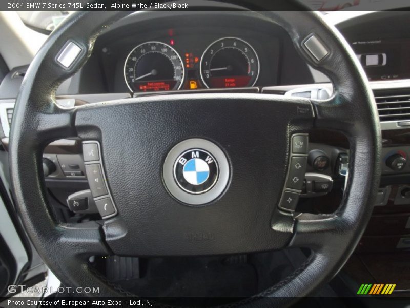 Alpine White / Black/Black 2004 BMW 7 Series 745Li Sedan