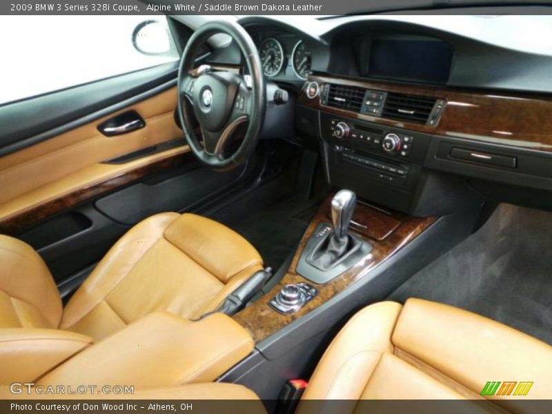 Alpine White / Saddle Brown Dakota Leather 2009 BMW 3 Series 328i Coupe