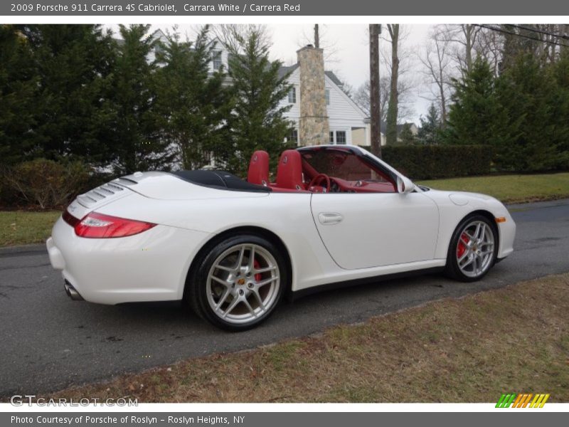 Carrara White / Carrera Red 2009 Porsche 911 Carrera 4S Cabriolet
