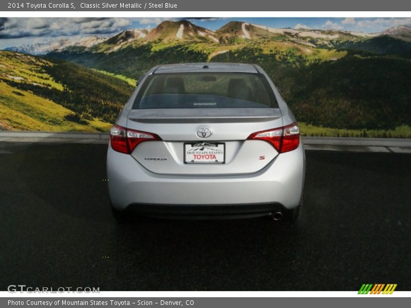 Classic Silver Metallic / Steel Blue 2014 Toyota Corolla S
