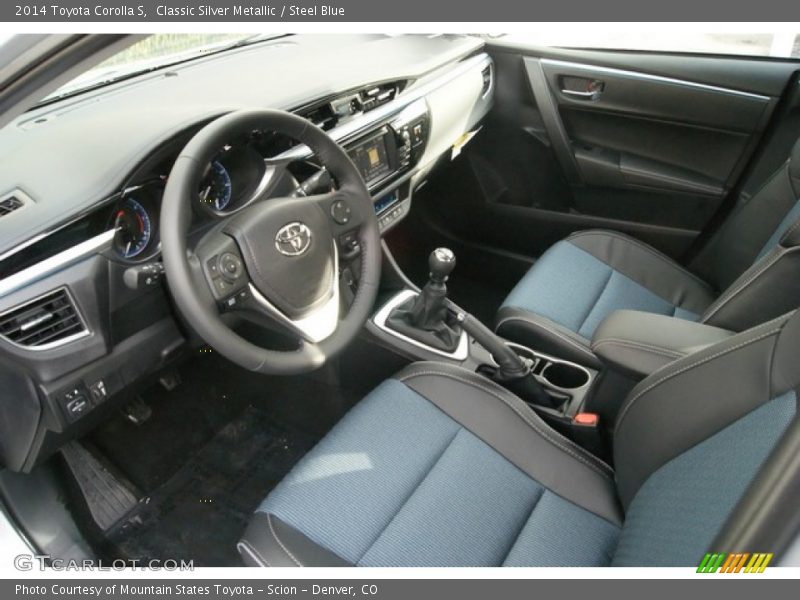 Classic Silver Metallic / Steel Blue 2014 Toyota Corolla S