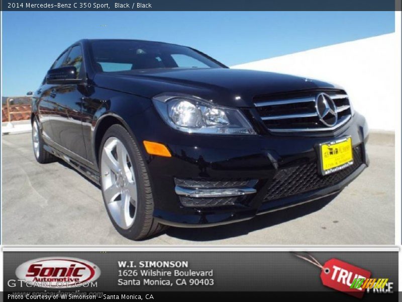 Black / Black 2014 Mercedes-Benz C 350 Sport