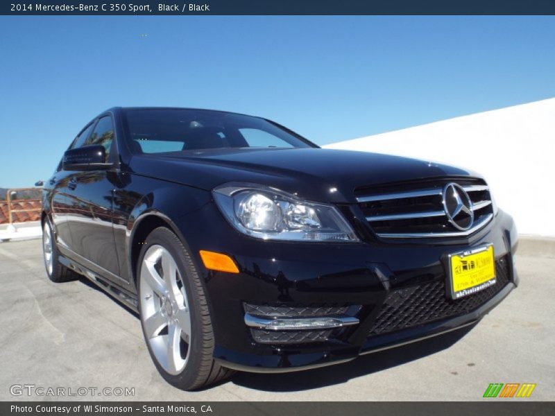 Black / Black 2014 Mercedes-Benz C 350 Sport