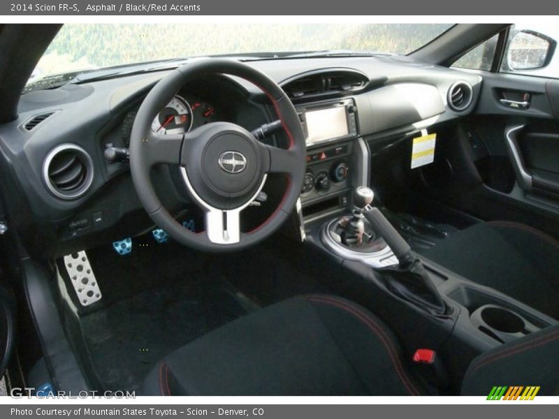 Black/Red Accents Interior - 2014 FR-S  
