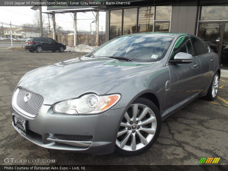 Lunar Grey Metallic / Warm Charcoal 2010 Jaguar XF Premium Sport Sedan