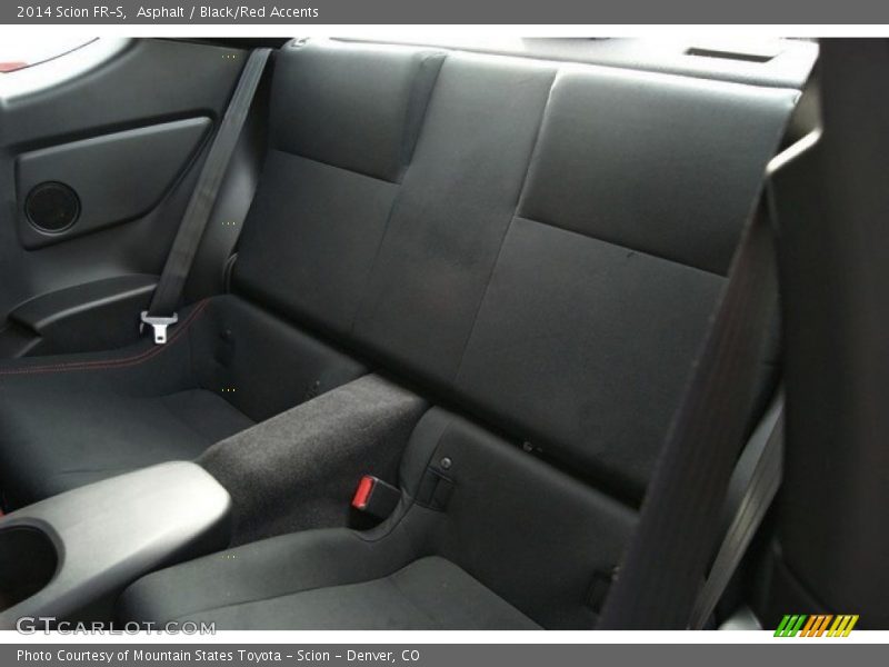Rear Seat of 2014 FR-S 