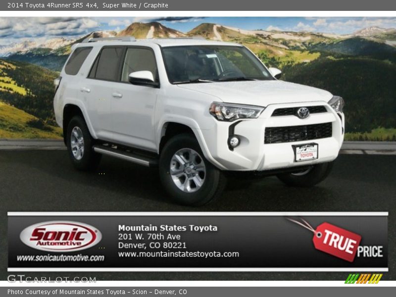 Super White / Graphite 2014 Toyota 4Runner SR5 4x4