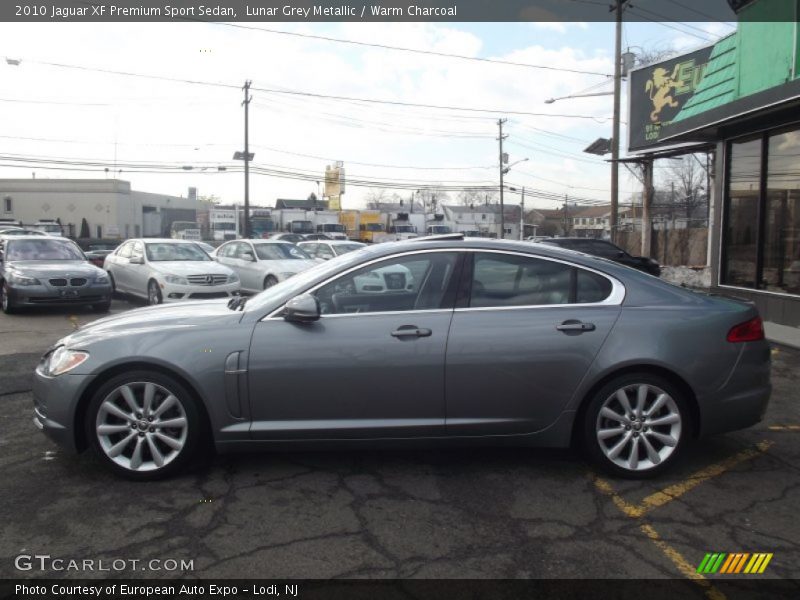 Lunar Grey Metallic / Warm Charcoal 2010 Jaguar XF Premium Sport Sedan
