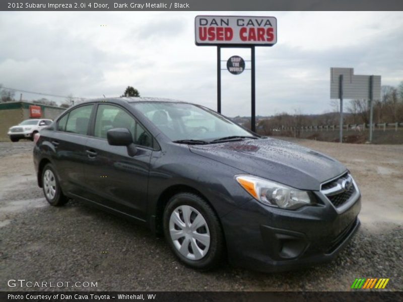 Dark Gray Metallic / Black 2012 Subaru Impreza 2.0i 4 Door