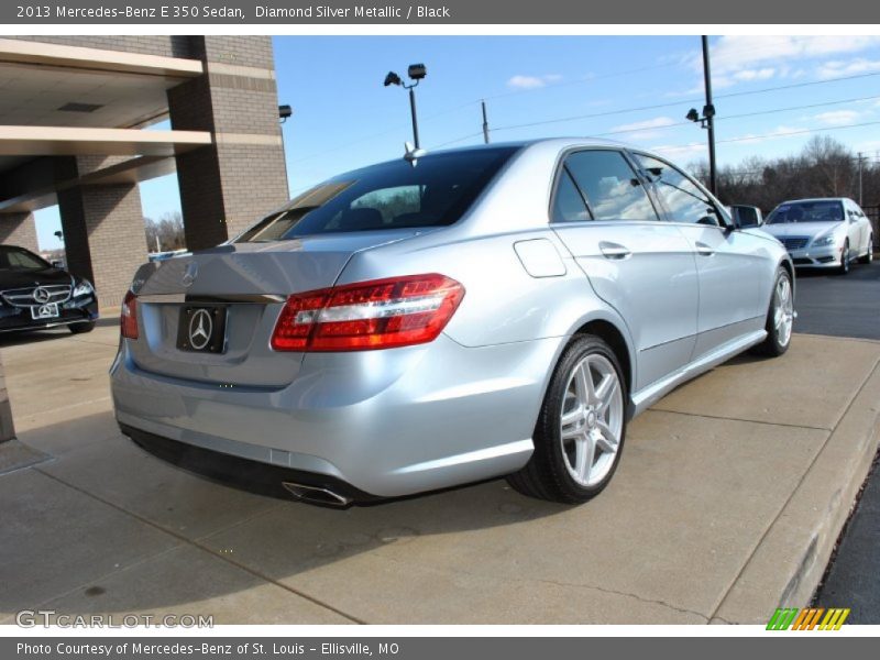 Diamond Silver Metallic / Black 2013 Mercedes-Benz E 350 Sedan