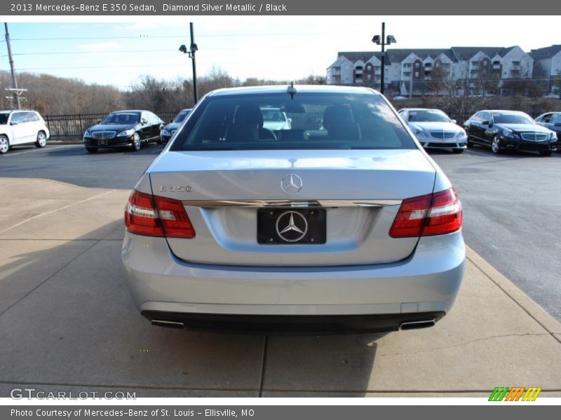 Diamond Silver Metallic / Black 2013 Mercedes-Benz E 350 Sedan