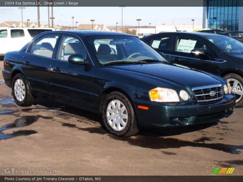 Olive Green / Beige 2004 Kia Optima LX