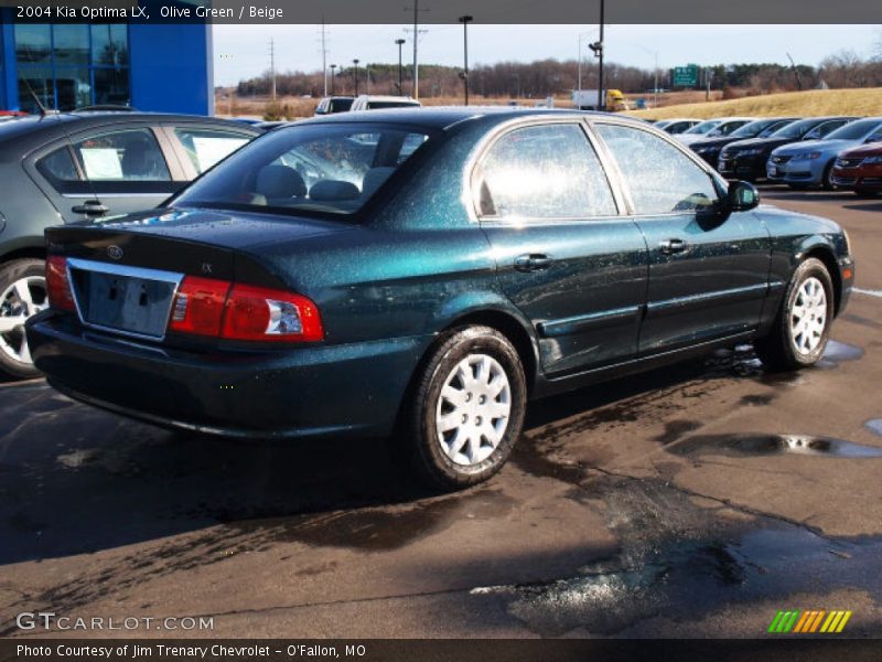 Olive Green / Beige 2004 Kia Optima LX