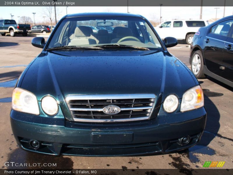 Olive Green / Beige 2004 Kia Optima LX