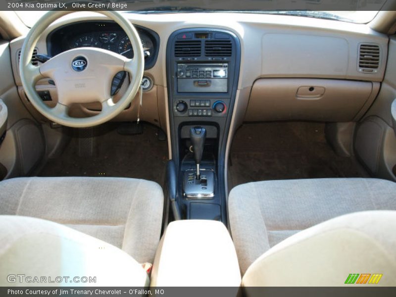 Olive Green / Beige 2004 Kia Optima LX