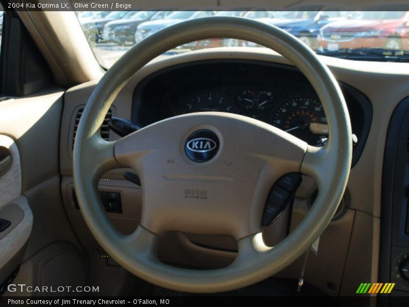 Olive Green / Beige 2004 Kia Optima LX