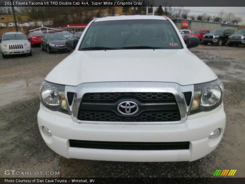 Super White / Graphite Gray 2011 Toyota Tacoma V6 TRD Double Cab 4x4