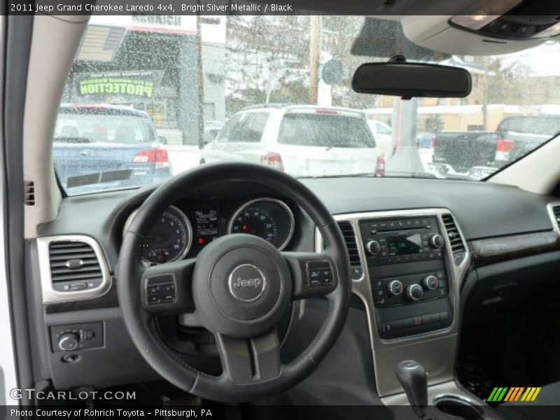 Bright Silver Metallic / Black 2011 Jeep Grand Cherokee Laredo 4x4