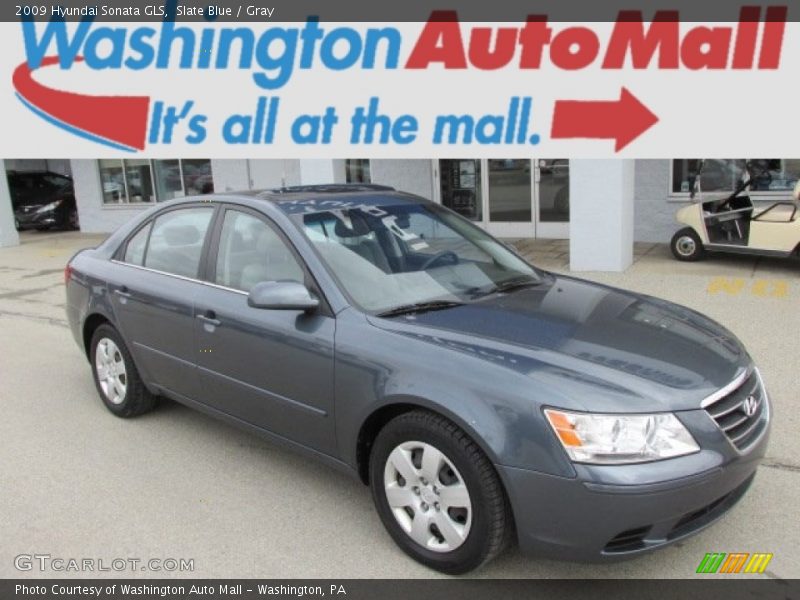 Slate Blue / Gray 2009 Hyundai Sonata GLS