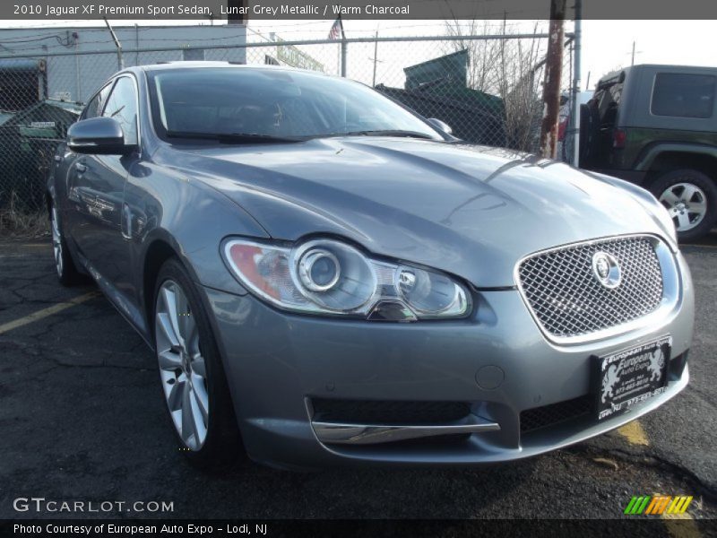 Lunar Grey Metallic / Warm Charcoal 2010 Jaguar XF Premium Sport Sedan
