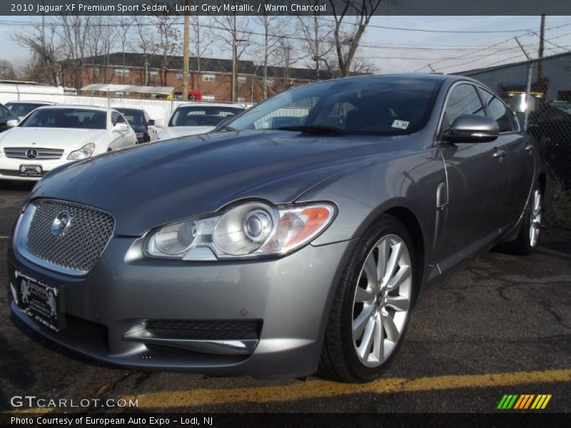 Lunar Grey Metallic / Warm Charcoal 2010 Jaguar XF Premium Sport Sedan