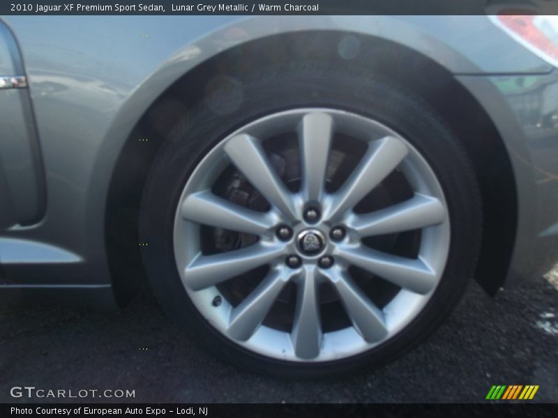 Lunar Grey Metallic / Warm Charcoal 2010 Jaguar XF Premium Sport Sedan