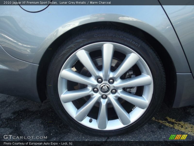 Lunar Grey Metallic / Warm Charcoal 2010 Jaguar XF Premium Sport Sedan