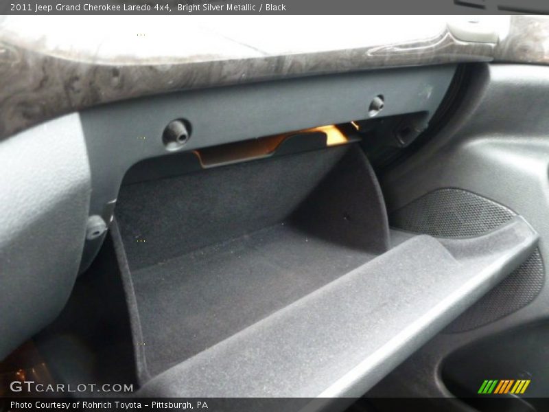 Bright Silver Metallic / Black 2011 Jeep Grand Cherokee Laredo 4x4