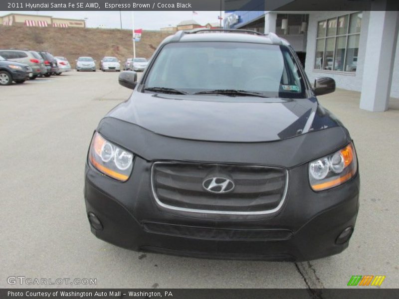 Espresso Brown / Cocoa Black 2011 Hyundai Santa Fe SE AWD