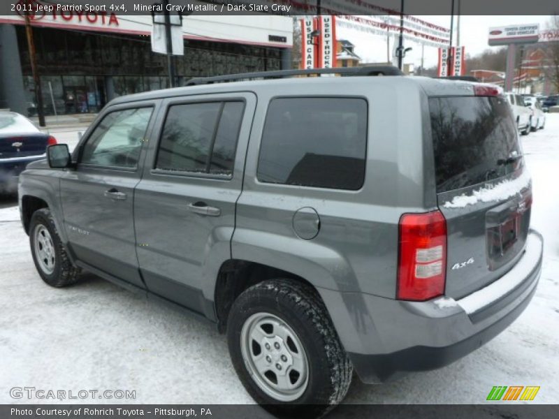 Mineral Gray Metallic / Dark Slate Gray 2011 Jeep Patriot Sport 4x4