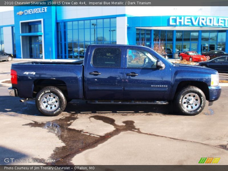Imperial Blue Metallic / Dark Titanium 2010 Chevrolet Silverado 1500 LS Crew Cab 4x4