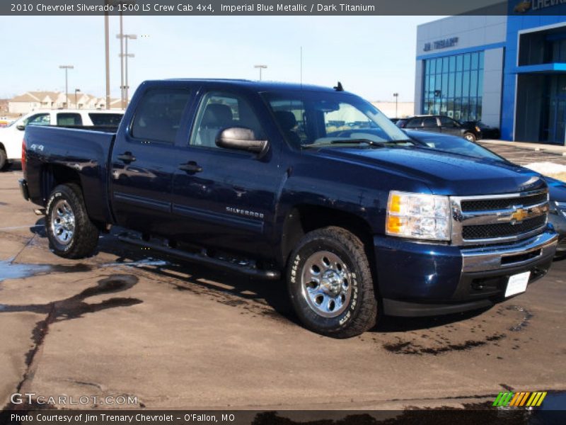 Imperial Blue Metallic / Dark Titanium 2010 Chevrolet Silverado 1500 LS Crew Cab 4x4