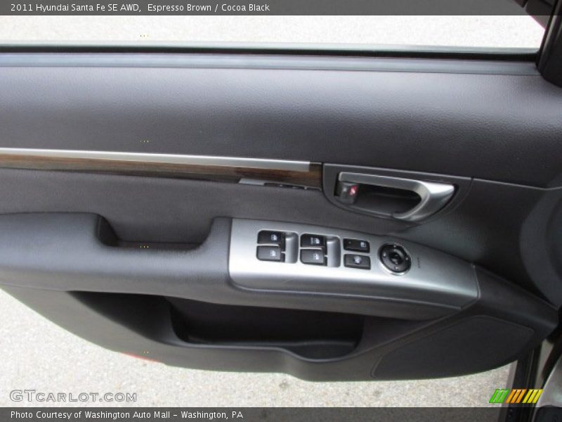 Espresso Brown / Cocoa Black 2011 Hyundai Santa Fe SE AWD