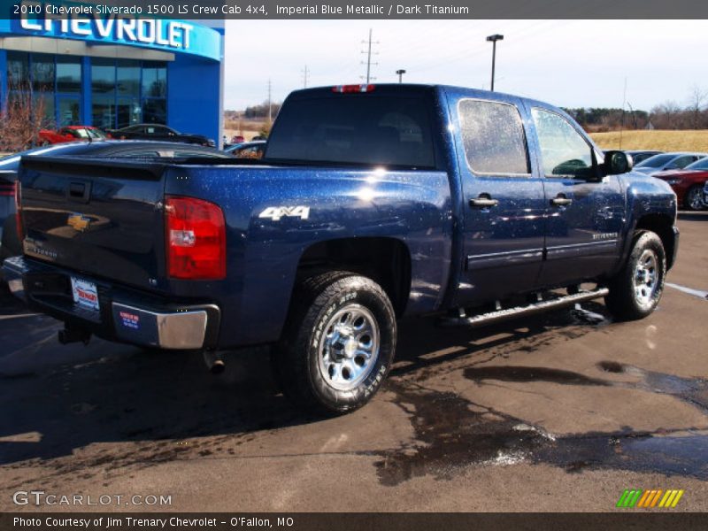 Imperial Blue Metallic / Dark Titanium 2010 Chevrolet Silverado 1500 LS Crew Cab 4x4
