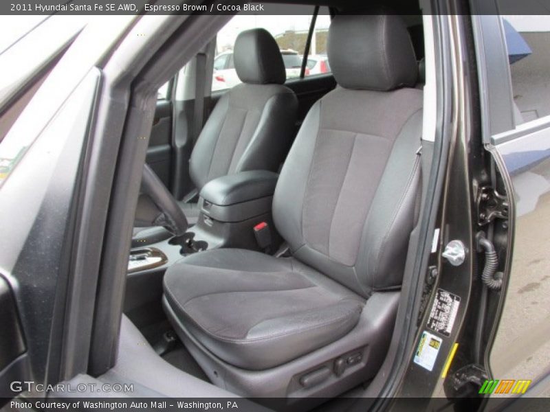 Espresso Brown / Cocoa Black 2011 Hyundai Santa Fe SE AWD
