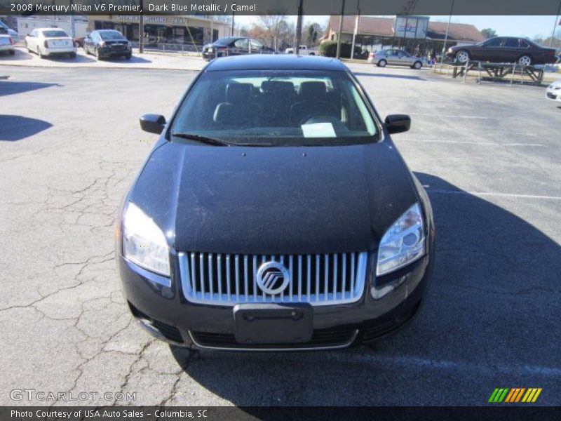 Dark Blue Metallic / Camel 2008 Mercury Milan V6 Premier