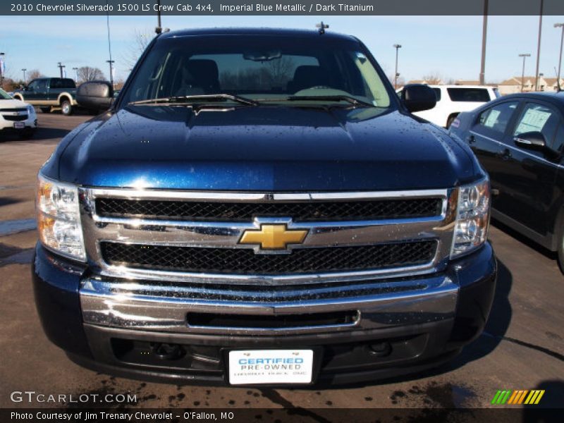 Imperial Blue Metallic / Dark Titanium 2010 Chevrolet Silverado 1500 LS Crew Cab 4x4