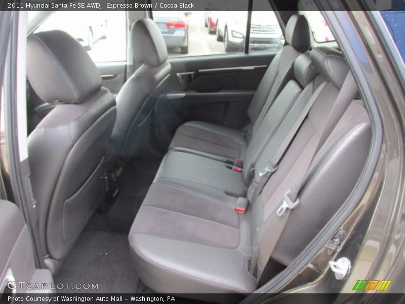 Espresso Brown / Cocoa Black 2011 Hyundai Santa Fe SE AWD