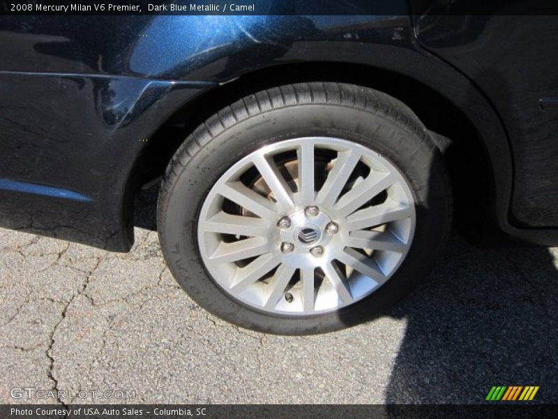 Dark Blue Metallic / Camel 2008 Mercury Milan V6 Premier