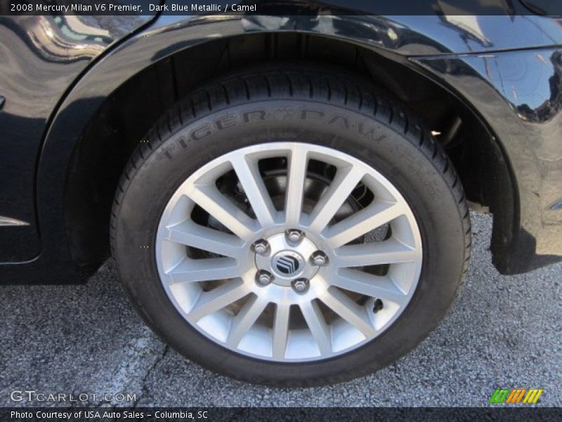 Dark Blue Metallic / Camel 2008 Mercury Milan V6 Premier
