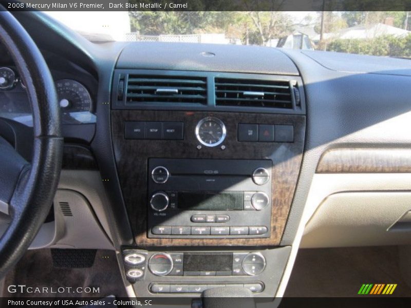 Dark Blue Metallic / Camel 2008 Mercury Milan V6 Premier
