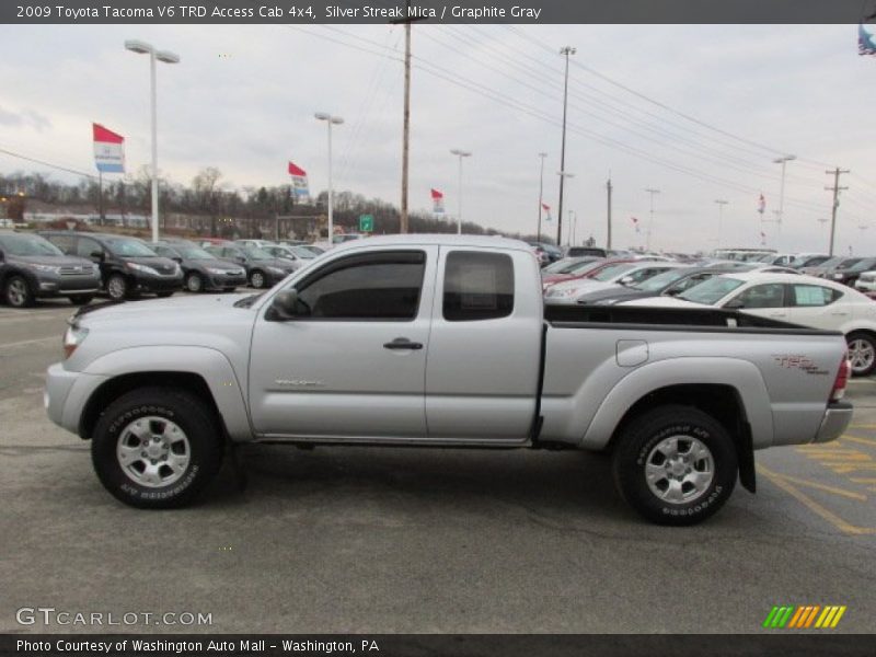 Silver Streak Mica / Graphite Gray 2009 Toyota Tacoma V6 TRD Access Cab 4x4
