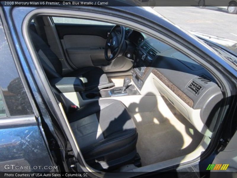 Dark Blue Metallic / Camel 2008 Mercury Milan V6 Premier