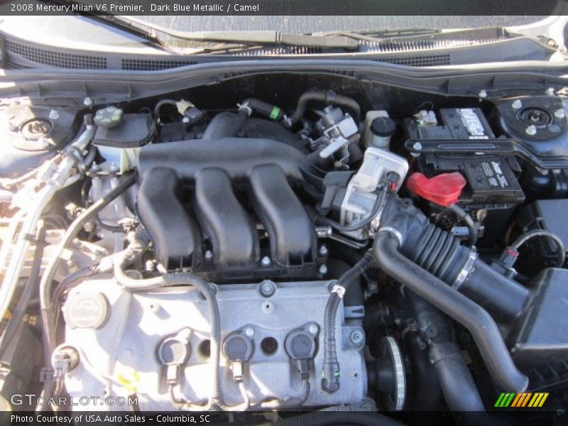 Dark Blue Metallic / Camel 2008 Mercury Milan V6 Premier