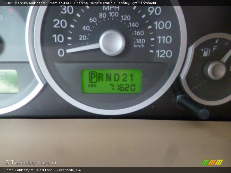 Charcoal Beige Metallic / Pebble/Light Parchment 2005 Mercury Mariner V6 Premier 4WD