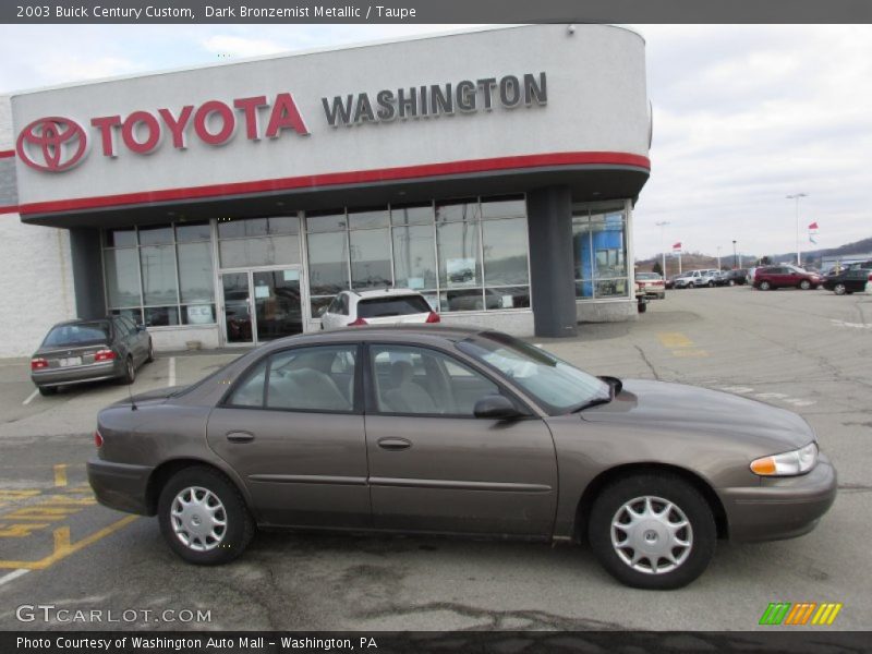 Dark Bronzemist Metallic / Taupe 2003 Buick Century Custom