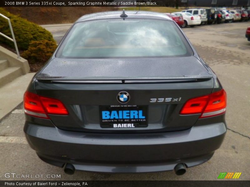 Sparkling Graphite Metallic / Saddle Brown/Black 2008 BMW 3 Series 335xi Coupe